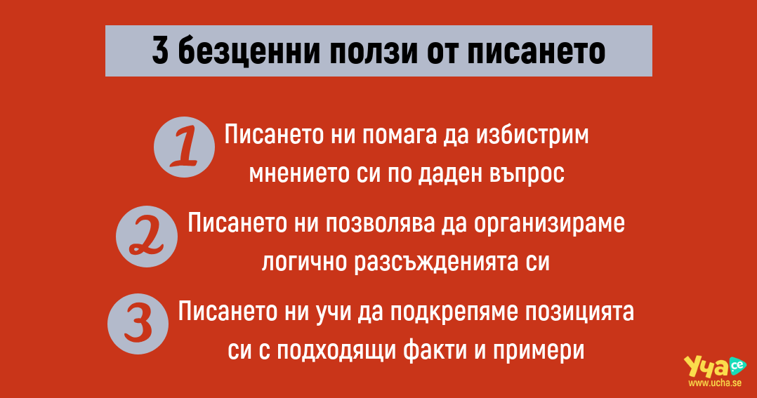 Ето как писането ни учи да мислим